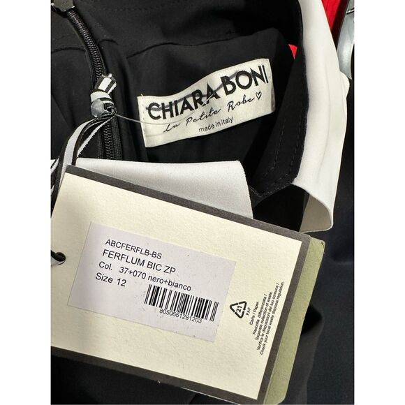 NWT Chiara Boni La Petite Robe Ferflum Collared Skirt Ruffle Cocktail Dress - Picture 10 of 11